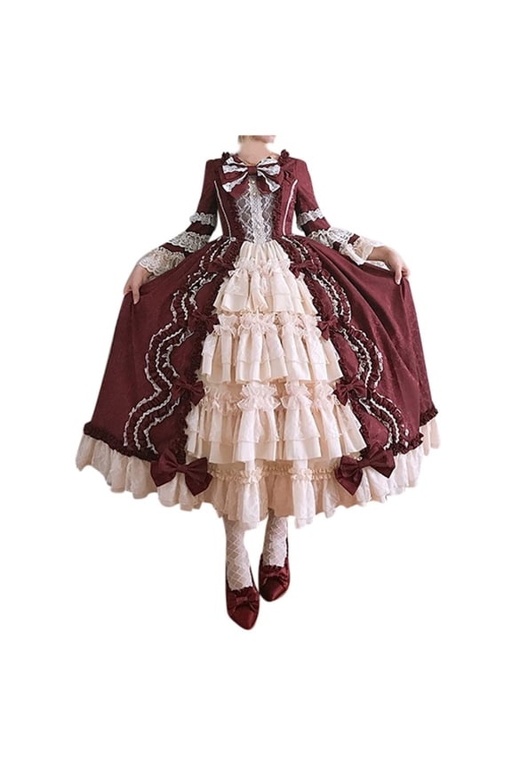 Court Rococo Baroque Marie Antoinette Dress Renaissance Ball Gown Victorian Court Cosplay Costume Royal Princess