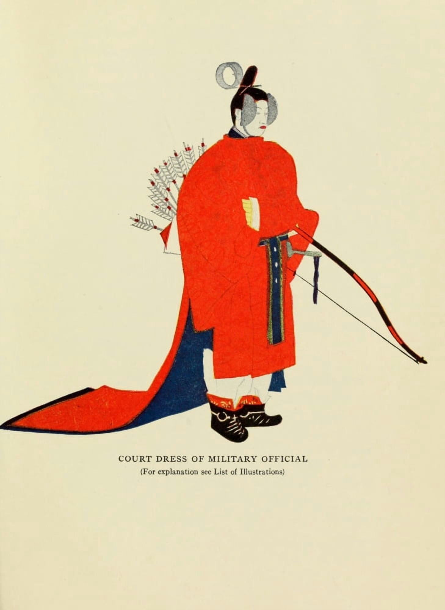 Court dress of a military official Diaries of court ladies of old Japan 1920 Canvas Art - Unknown (24 x 36)