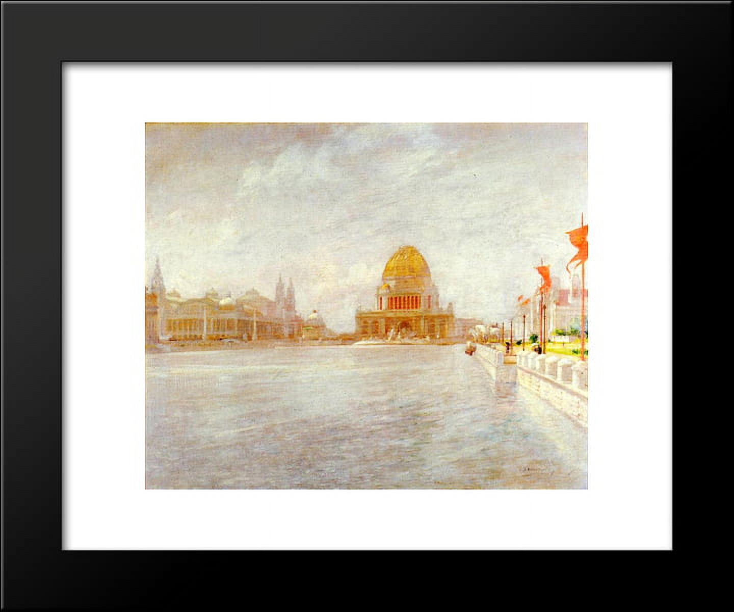 Court of Honor, World's Columbian Exposiition 20x24 Framed Art Print by John Henry Twachtman