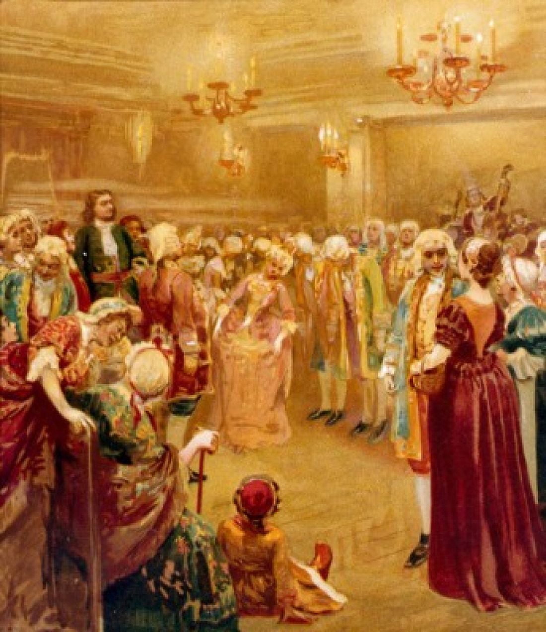 Court of Peter the Great The Lebedev K (19th CRussian) Canvas Art - (18 x 24)