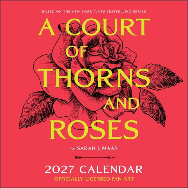 A Court of Thorns and Roses Officially Licensed Fan Art 2027 Wall Calendar, (Paperback)