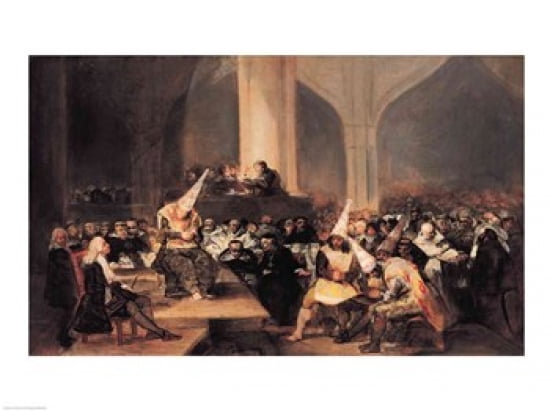 Court of the Inquisition Canvas Art - Francisco De Goya (24 x 18)