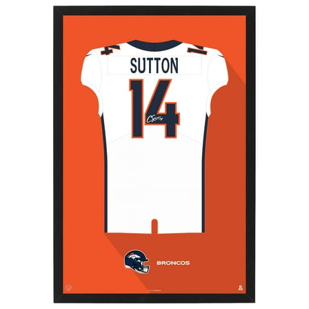 Courtland Sutton Denver Broncos Away Jersey Framed Art Print