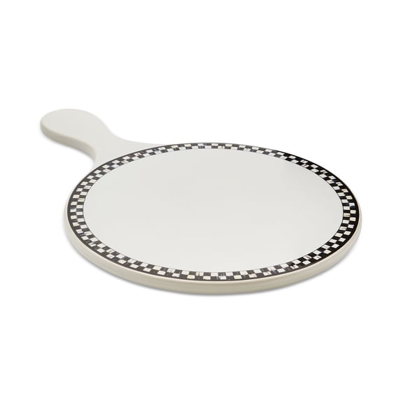 Courtly Check Everyday Cheese Board - Stoneware Serving Tray with Iconic Design