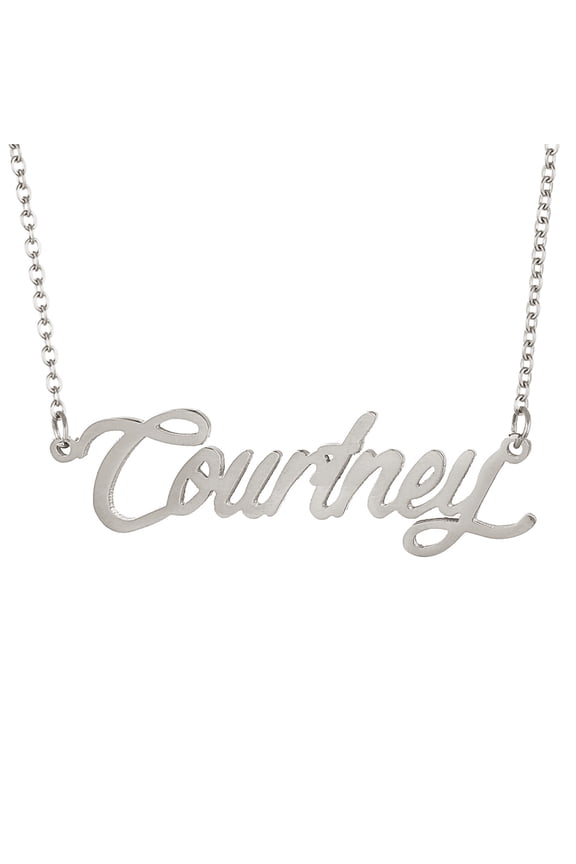 Courtney Name Necklace Initial Pendent Stainless Steel Jewlery Graduation Gifts