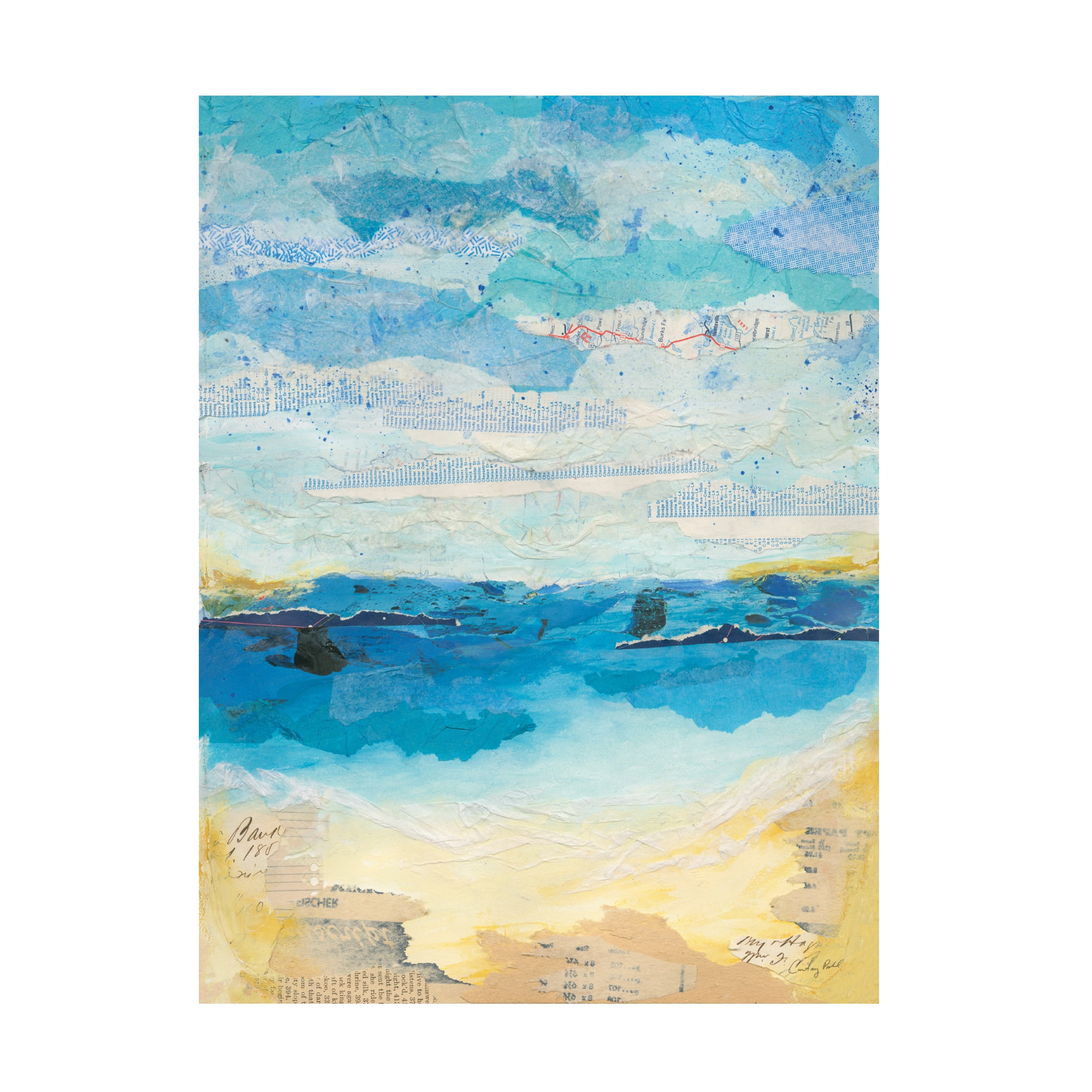 Courtney Prahl 'Abstract Coastal III' Canvas Art