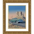thumbnail image 1 of Courtney, Richard 12x14 Gold Ornate Wood Framed with Double Matting Museum Art Print Titled - Monument Valley, 1 of 4