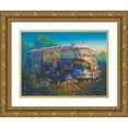 thumbnail image 1 of Courtney, Richard 18x15 Gold Ornate Wood Framed with Double Matting Museum Art Print Titled - What a Wonderful World, 1 of 4