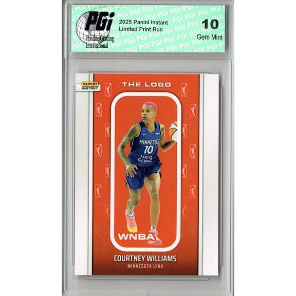 Courtney Williams 2025 WNBA The Logo #LOGO-24 Only 1,447 Made Rare Card PGI 10