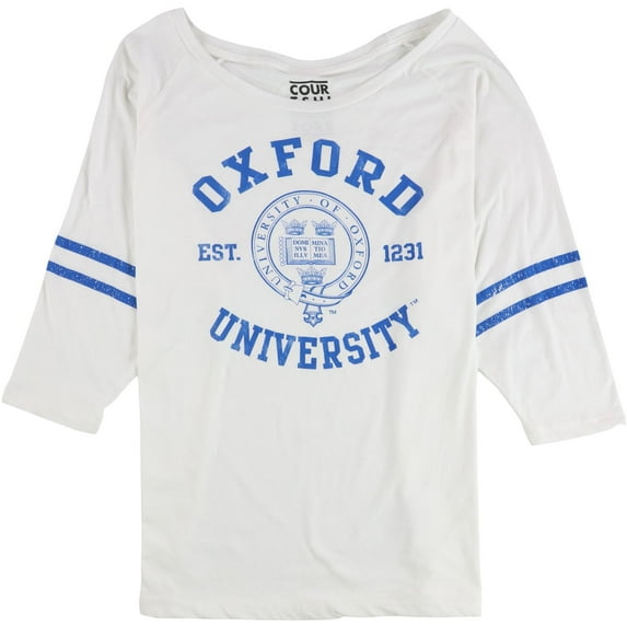 Courtship+Suitors Mens Oxford Graphic T-Shirt, White, Large