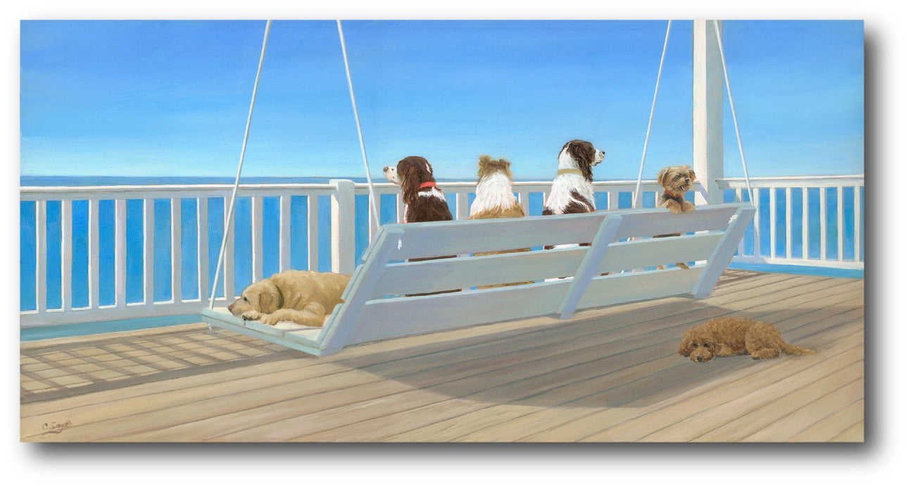 Courtside Market Chill Out 12"x24" Gallery-Wrapped Canvas Wall Art