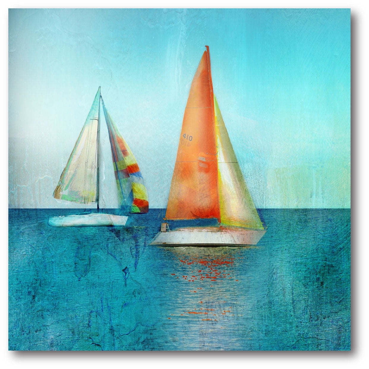 Courtside Market Color Tint Sail Gallery-Wrapped Canvas Wall Art, 16x16