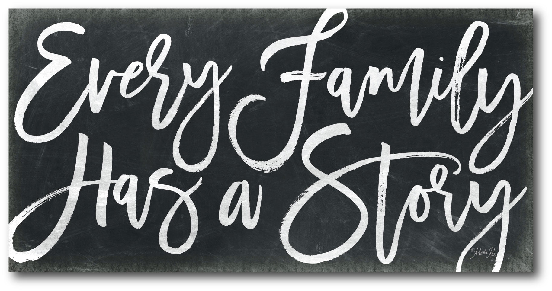 Courtside Market Every family has a story 12"x24" Gallery-Wrapped Canvas Wall Art