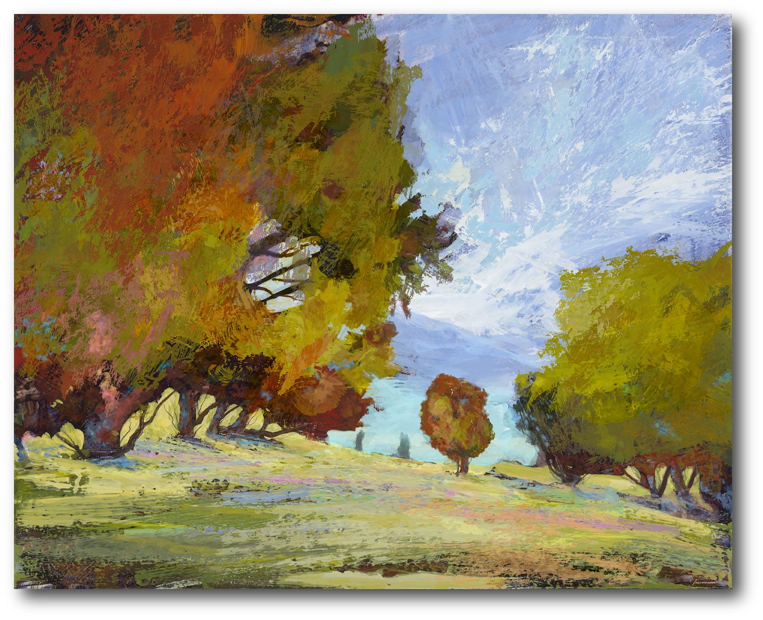 Courtside Market Fall View Gallery-Wrapped Canvas Wall Art, 16x20