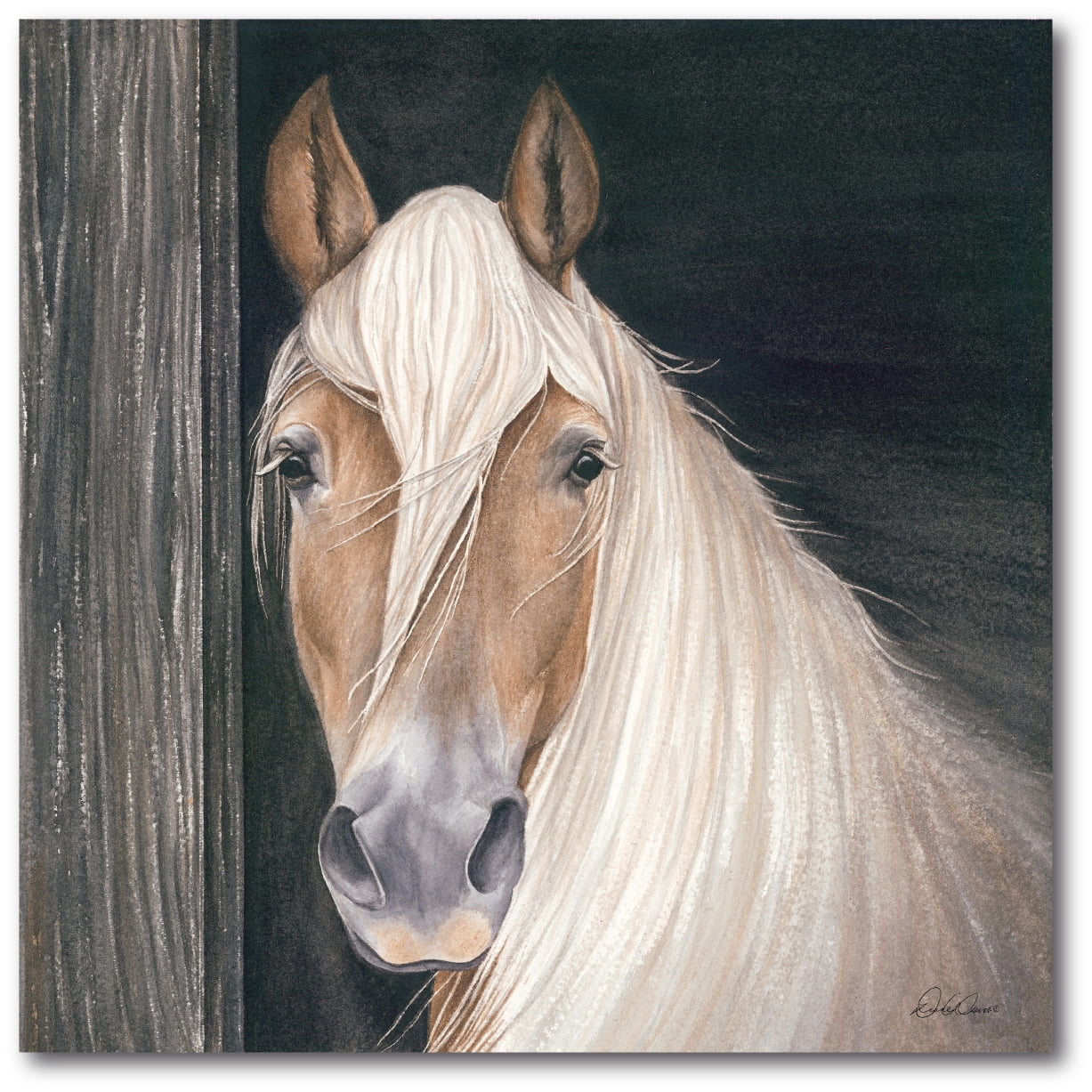 Courtside Market Farm Animal - Horse Gallery-Wrapped Canvas Wall Art, 16x16