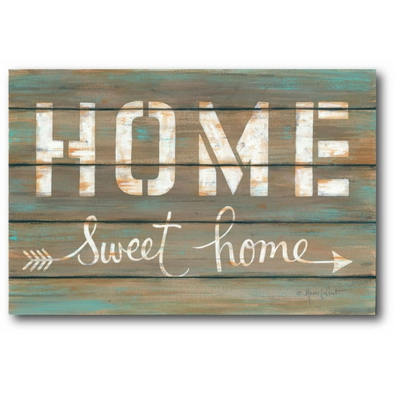 Courtside Market Farmhouse Home Sweet Home Gallery-Wrapped Canvas Wall Art, 12x18