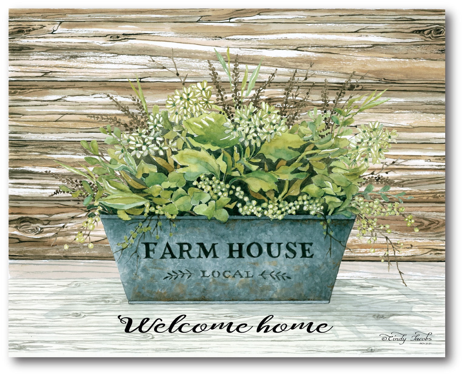 Courtside Market Farmhouse welcome Gallery-Wrapped Canvas Wall Art, 16x20