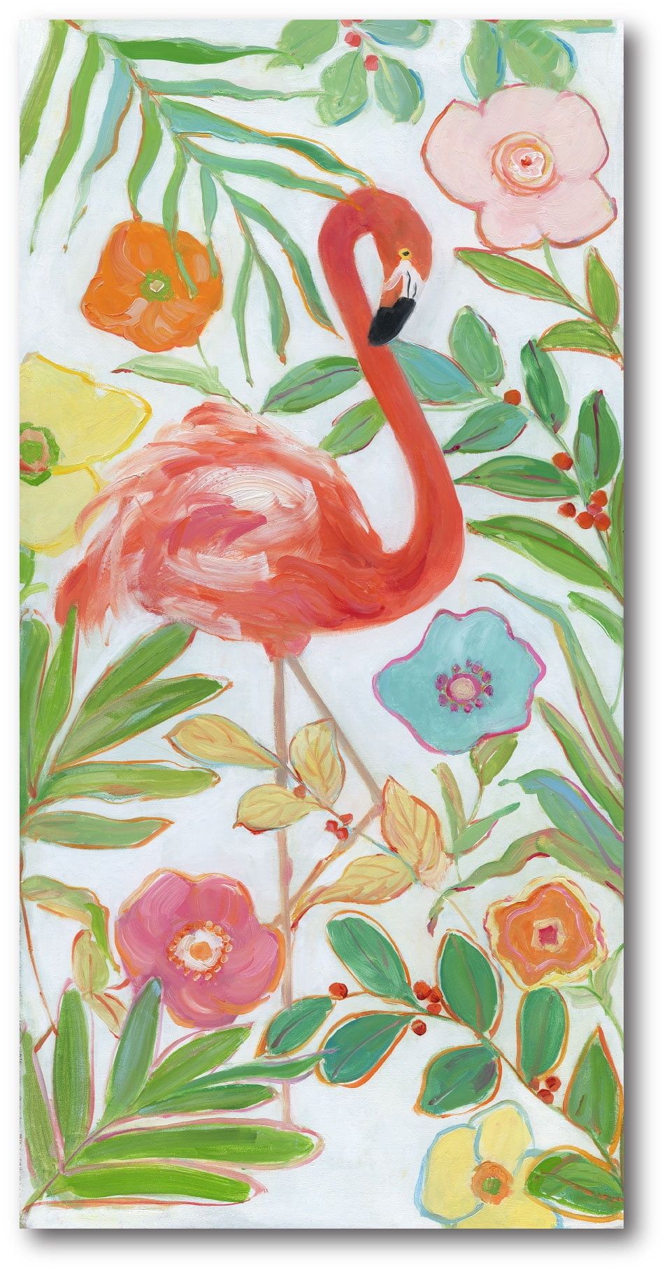 Courtside Market Flamingo Party I Gallery-Wrapped Canvas Wall Art, 12x24