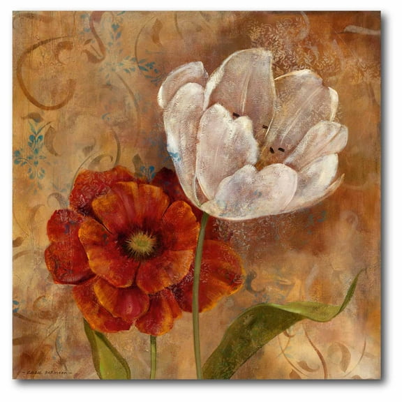 Courtside Market Flower Duet I Gallery-Wrapped Canvas Wall Art, 16x16