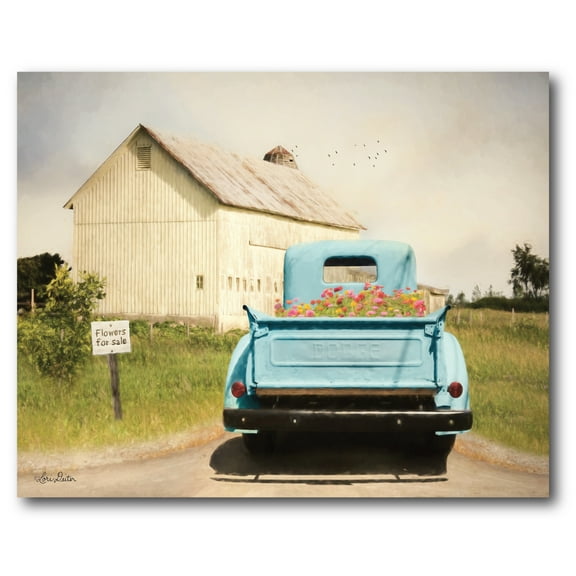 Courtside Market Flowers for Sale 16"x20" Gallery-Wrapped Canvas Wall Art