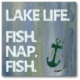 thumbnail image 1 of Courtside Market Lake Life Wooden Gallery-Wrapped Canvas Wall Art, 16x16, 1 of 5