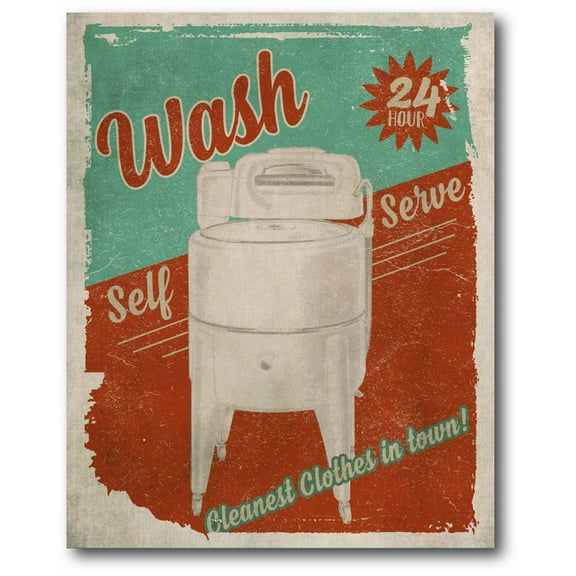 Courtside Market Laundry Room Gallery-Wrapped Canvas Wall Art, 16x20