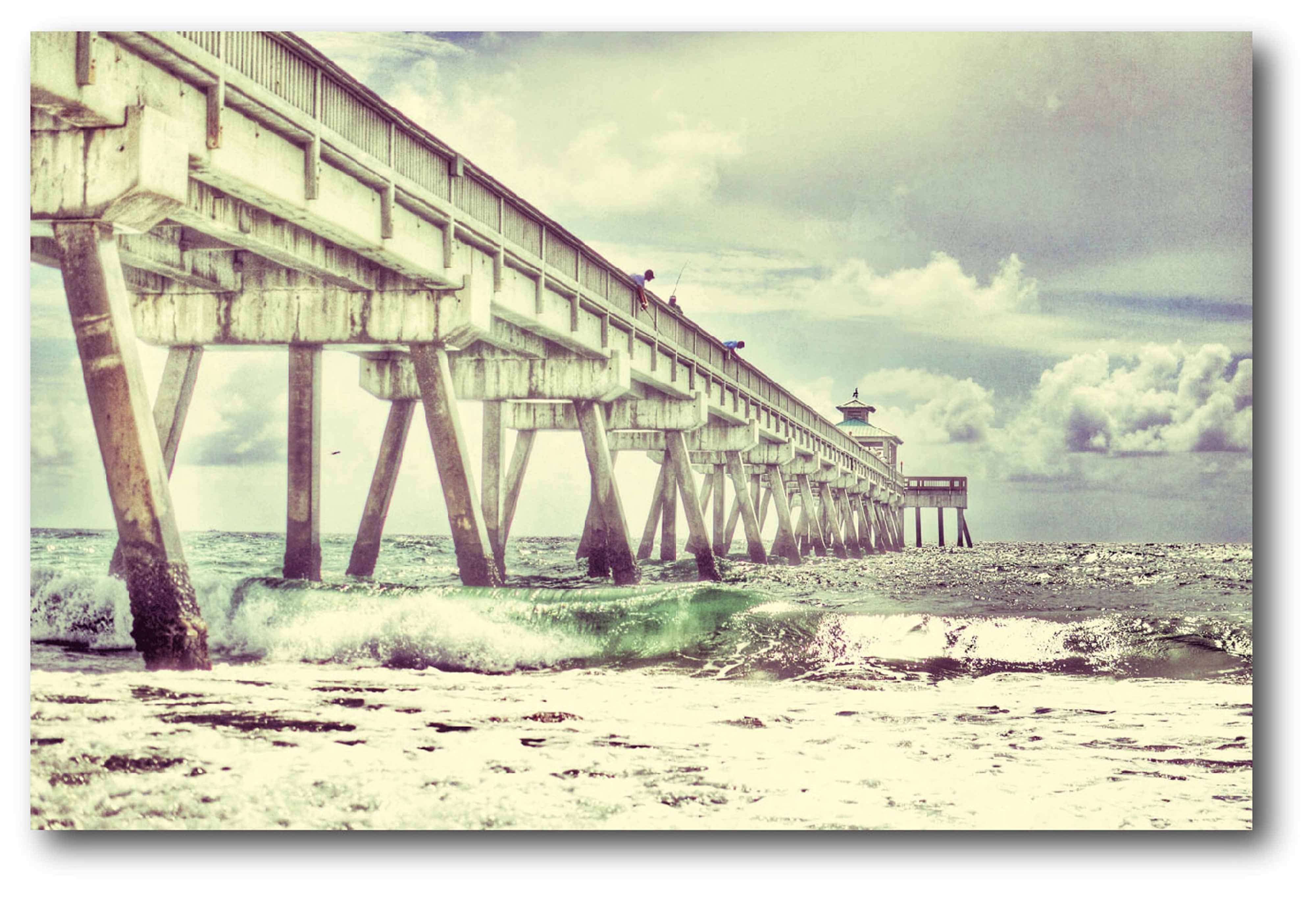 Courtside Market Long Pier Gallery-Wrapped Canvas Wall Art, 24x36