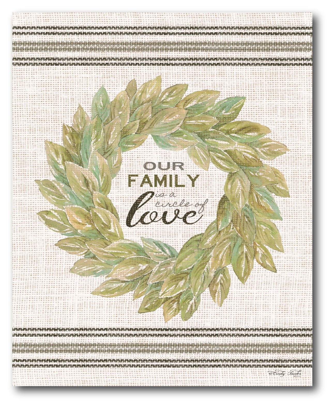 Courtside Market Our Family Wreath Gallery-Wrapped Canvas Wall Art, 16x20