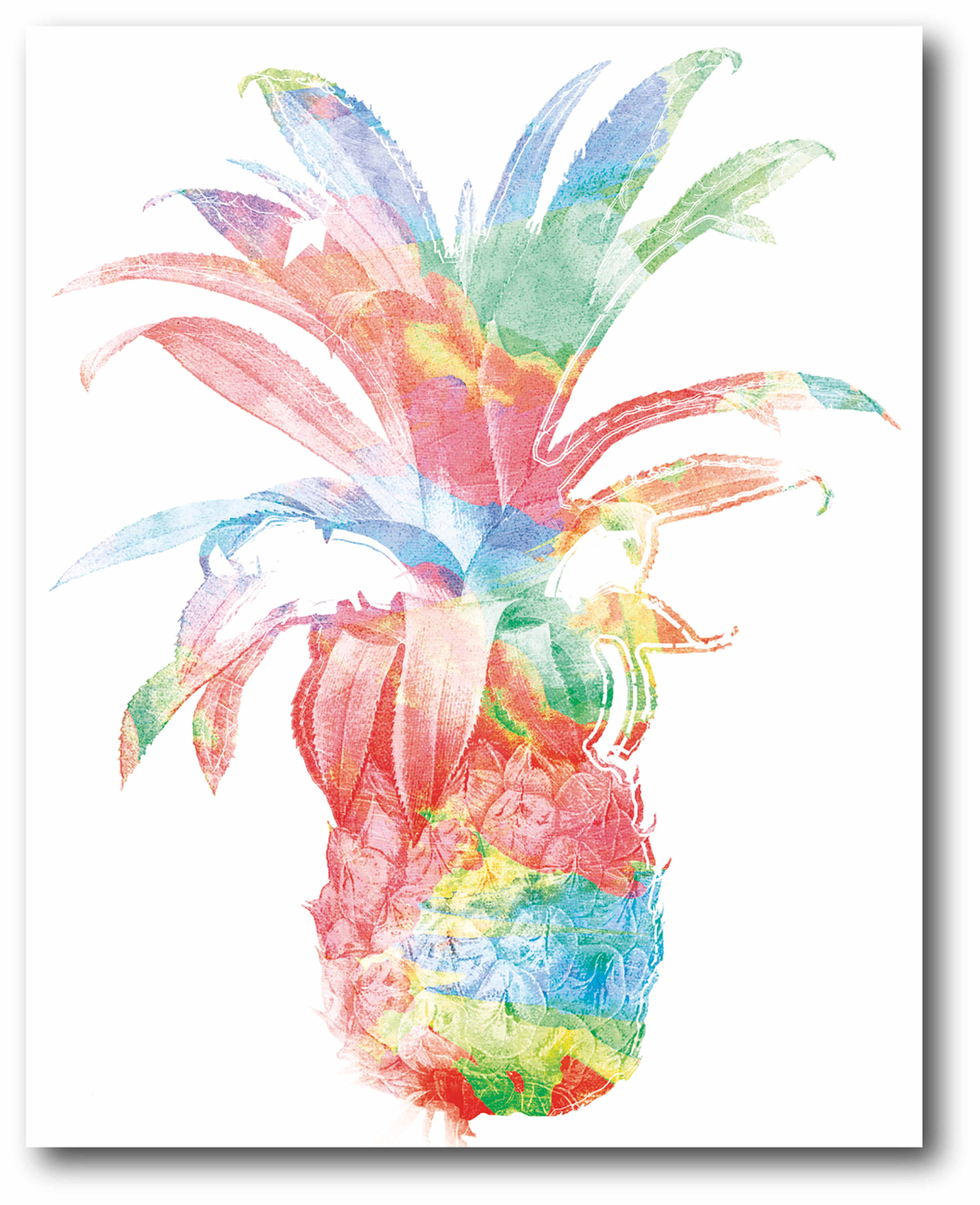 Courtside Market Rainbow Pineapple Gallery-Wrapped Canvas Wall Art, 16x20