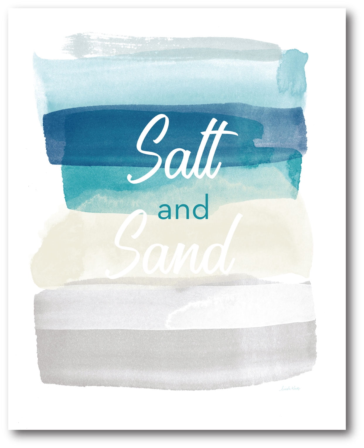 Courtside Market Salt and sand Gallery-Wrapped Canvas Wall Art, 16x20