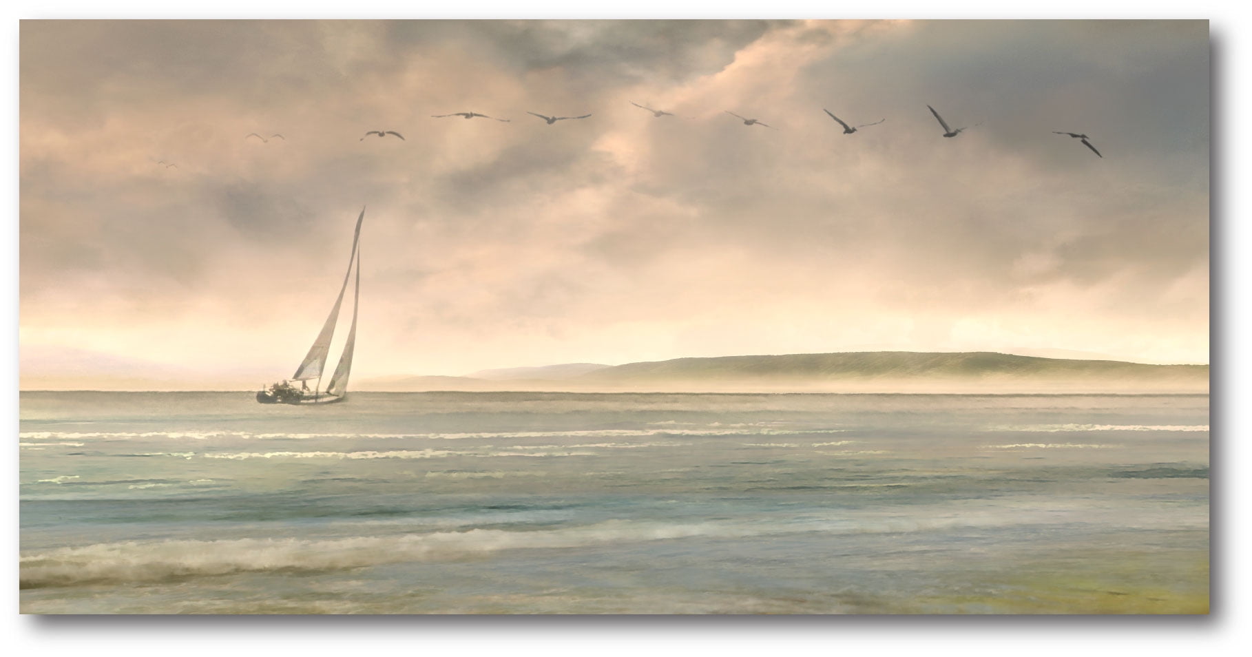 Courtside Market Setting Sail Gallery-Wrapped Canvas Wall Art, 12x24