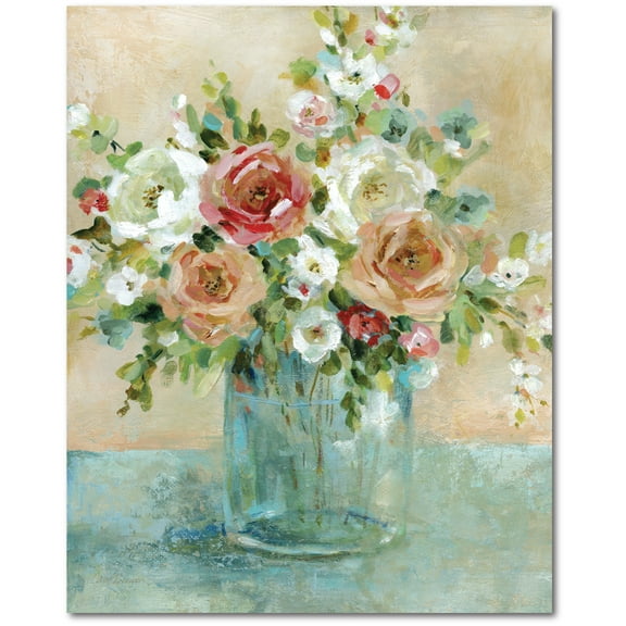 Courtside Market Sun Drenched Arrangemen 16"x20" Gallery-Wrapped Canvas Wall Art