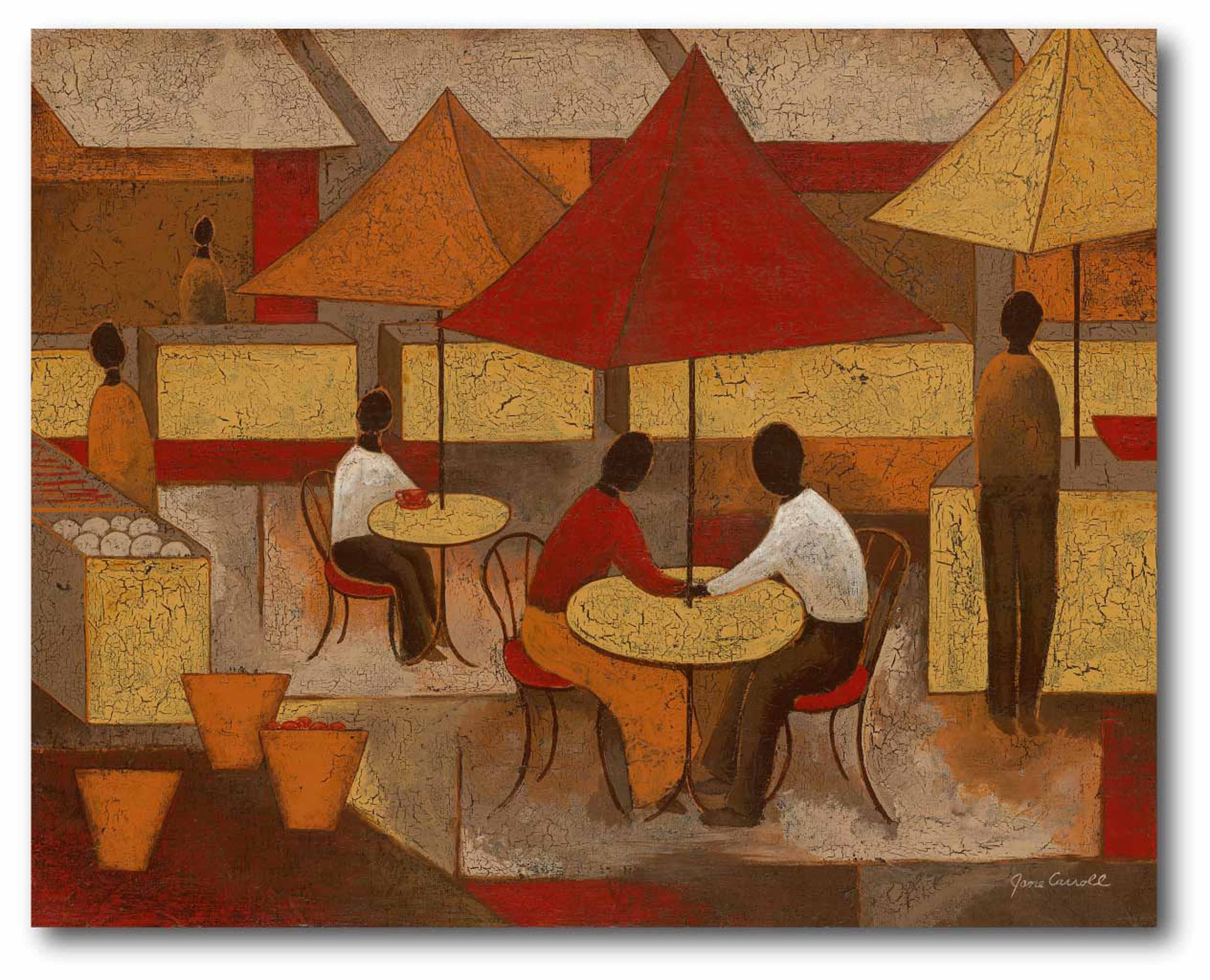 Courtside Market Village Caf? I Gallery-Wrapped Canvas Wall Art, 16x20