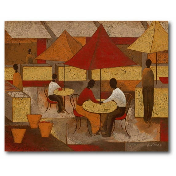 Courtside Market Village Caf? I Gallery-Wrapped Canvas Wall Art, 16x20