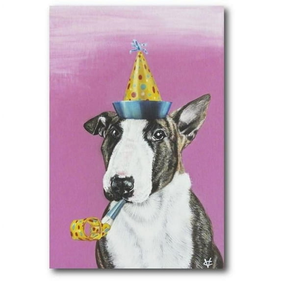 Courtside Market WEB-DC156-12x18 12 x 18 in. Party Dog II Gallery-Wrapped Canvas Wall Art