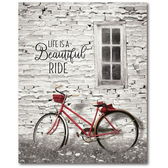 Courtside Market WEB-FF1308-30x40 30 x 40 in. Life is a Beautiful Ride Gallery-Wrapped Canvas Wall Art