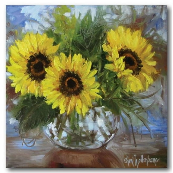 Courtside Market WEB-FF995-30x30 30 x 30 in. Sunflowers V Gallery-Wrapped Canvas Wall Art