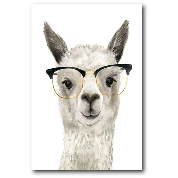 Courtside Market WEB-JV653-24x36 24 x 36 in. Hip Liama IV Gallery-Wrapped Canvas Wall Art