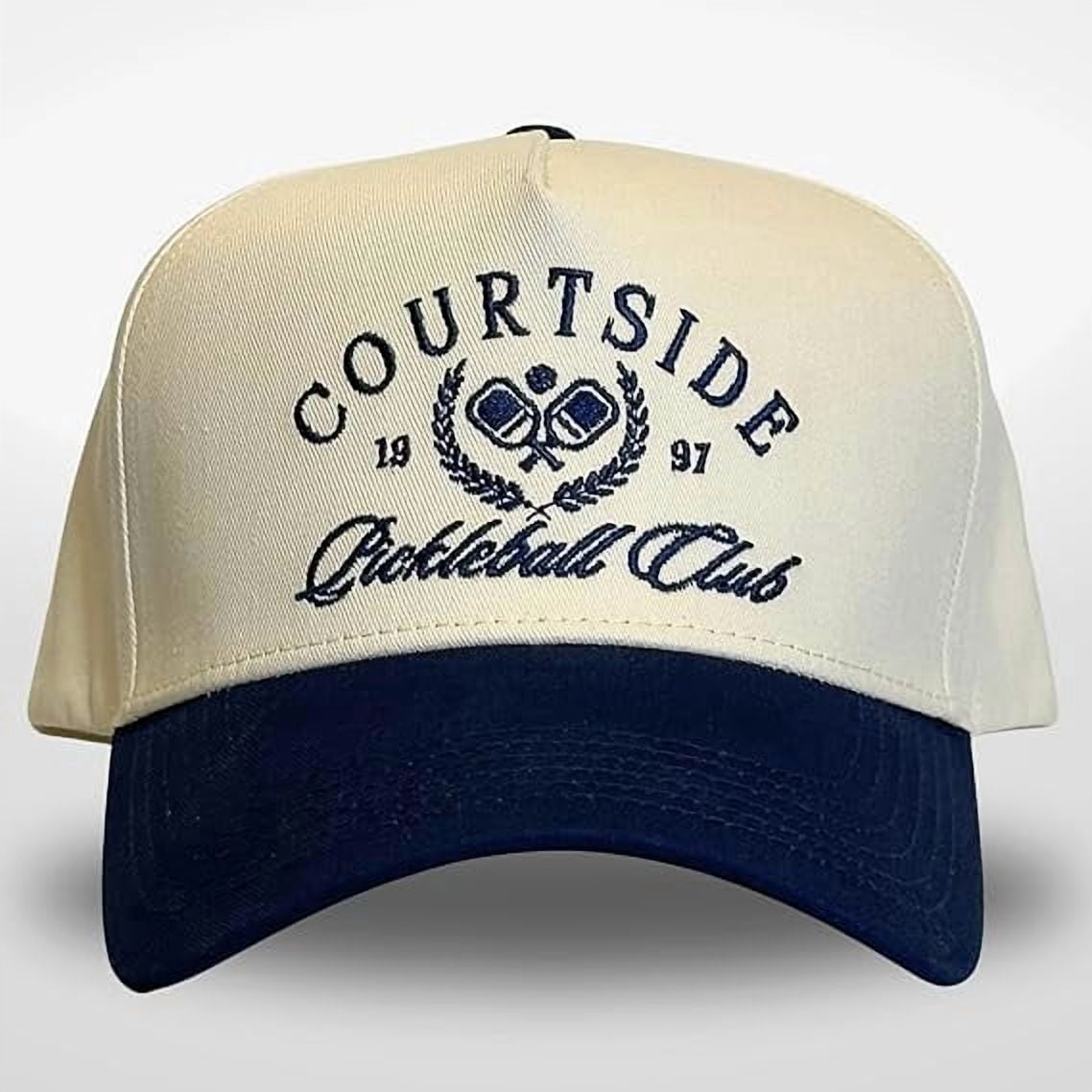 Embroidered Pickleball Baseball Cap Adjustable Back Buckle Sporty Casual Hat Frasier Sterling Pickleball Hat - Cream – REBEL main image 4