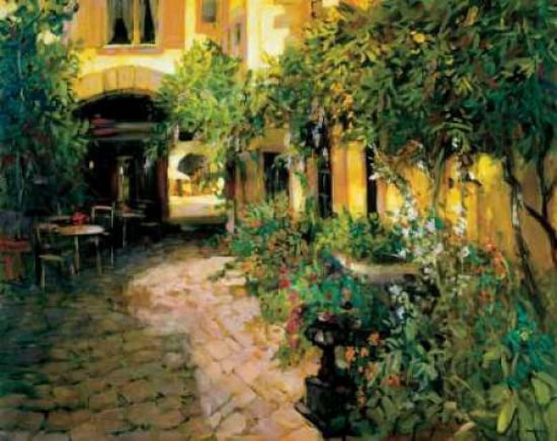 Courtyard - Alsace Canvas Art - Philip Craig (24 x 30)