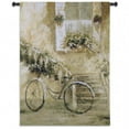 thumbnail image 1 of Courtyard Bicycle Wall Tapestry, 1 of 1