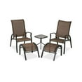 thumbnail image 1 of Courtyard Creations Verona Sling Chat Set, 5-Piece, Brown, 1 of 1
