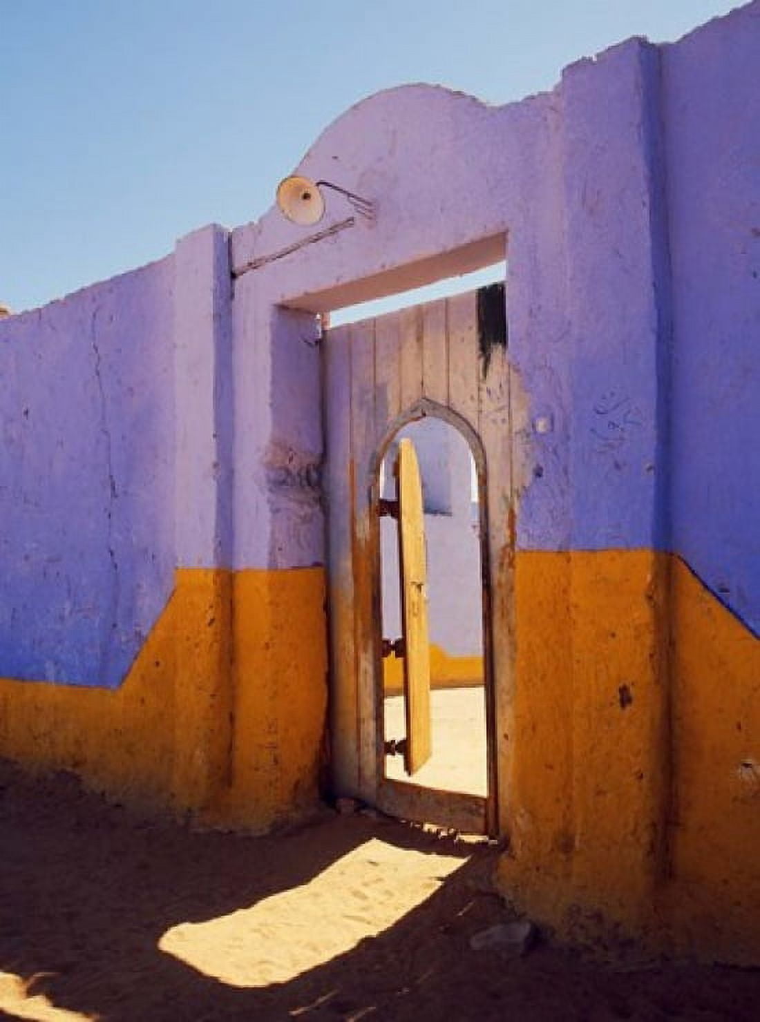 Courtyard Entrance in Nubian Village Across the Nile from Luxor Egypt Canvas Art - Tom Haseltine DanitaDelimont (26 x 35)