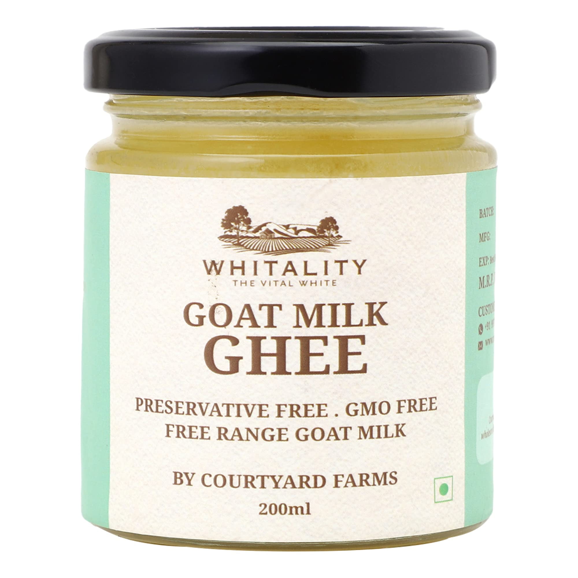 Courtyard Farms Goat Milk Ghee 100 Natural I Grass Fed I Traditional