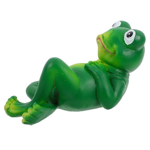 Resin Frog Decoration 1 Set Resin Craft Statue Ornament Crafting Decor Model Figure