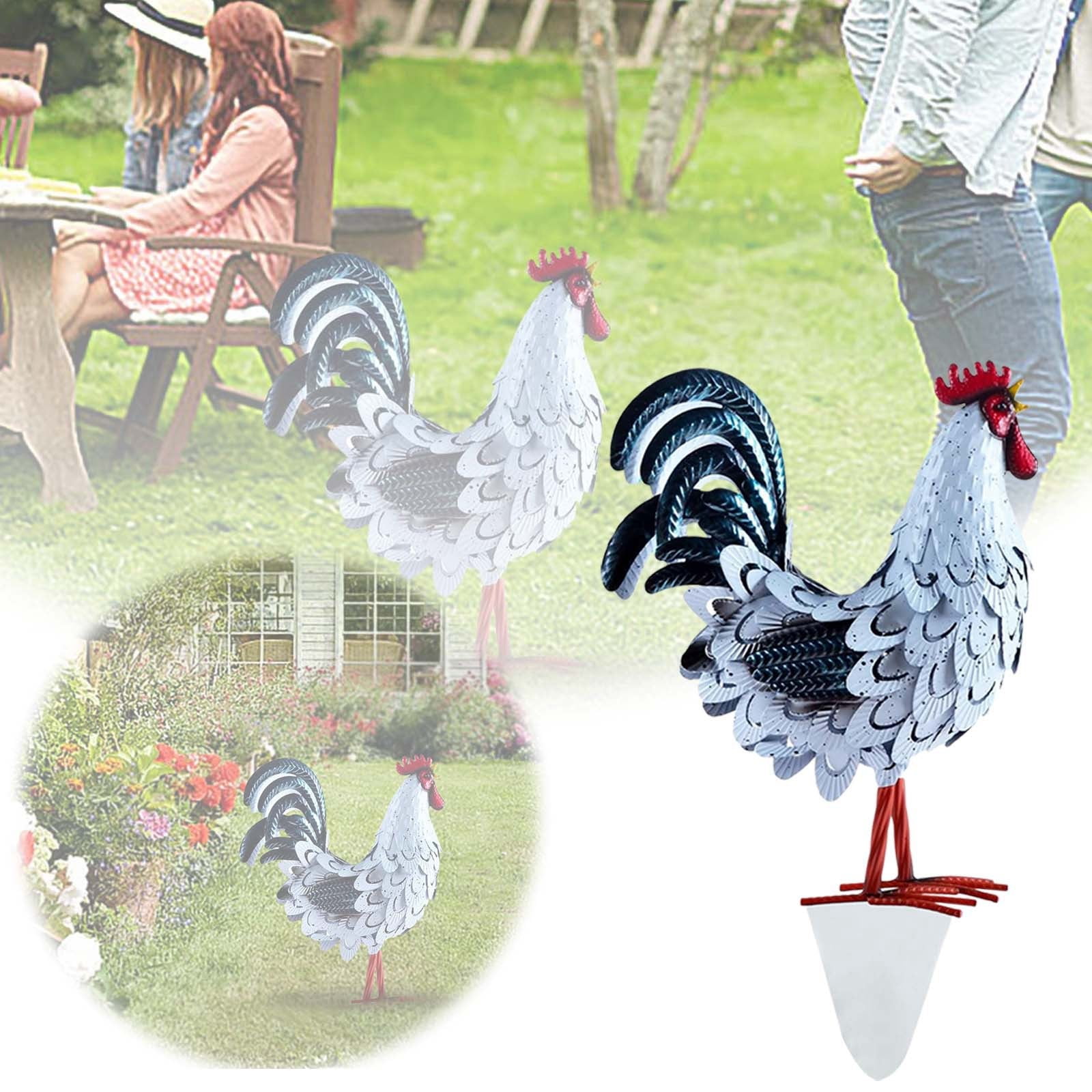 Courtyard Rooster Courtyard Art Garden Pile Realistic Chicken Garden