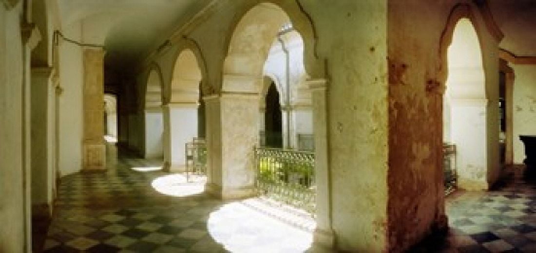 Courtyard of Igreja de Sao Francisco church in Pelourinho Salvador Bahia Brazil Canvas Art - Panoramic Images (24 x 12)