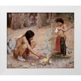 thumbnail image 1 of Couse, Eanger Irving 17x15 White Modern Wood Framed Museum Art Print Titled - The Campfire, 1 of 4