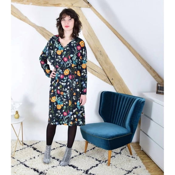 Cousette Paper Sewing Pattern Florette Blouse & Dress - Tops and Dresses for Women