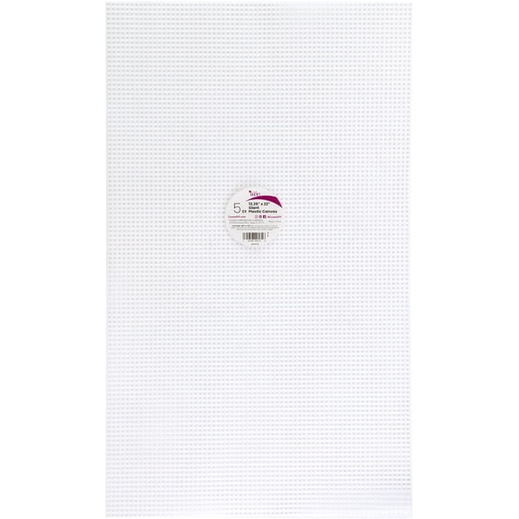 CousinDIY Artist Giant Plastic Canvas 5 Count 13.25"X22"-Clear